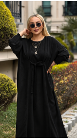 YIKAMALI ELBISE SİYAH