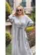 YIKAMALI ELBISE GRİ
