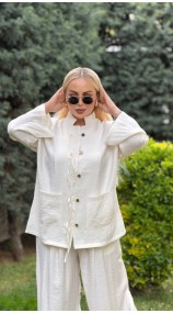 Zara Tensel Takım Ekru