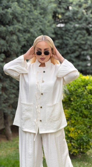 Zara Tensel Takım Ekru