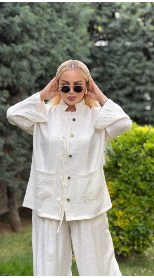 Zara Tensel Takım Ekru