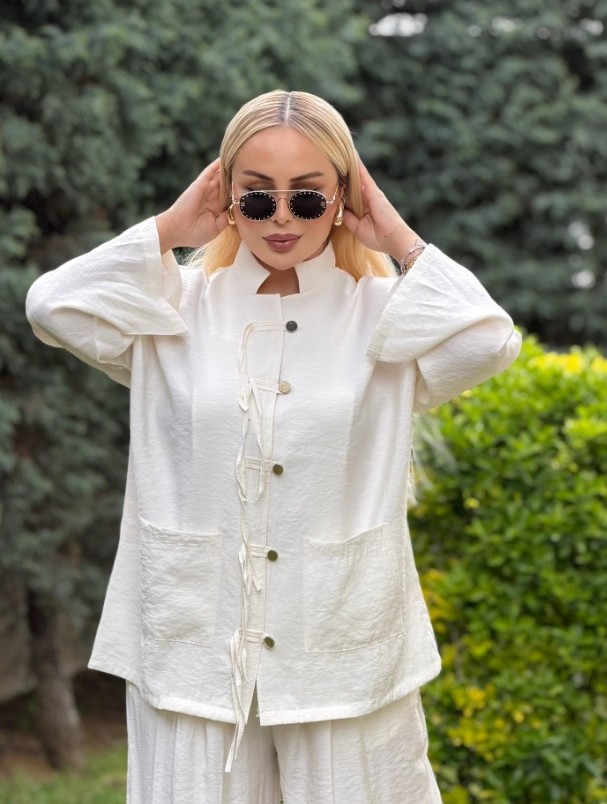 Zara Tensel Takım Ekru