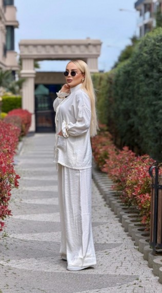 Zara Tensel Takım Ekru