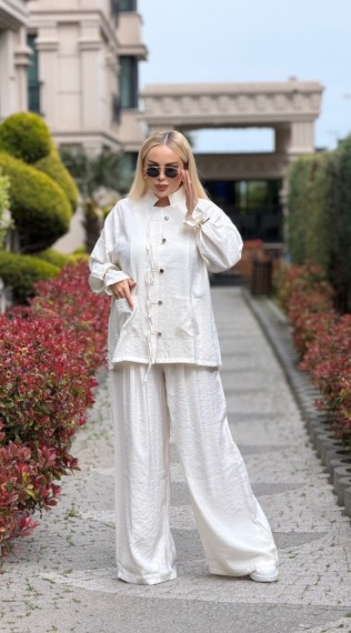 Zara Tensel Takım Ekru