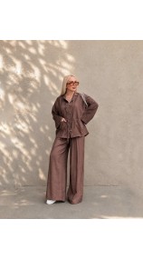 Zara Tensel Takım Kahverengi