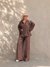 Zara Tensel Takım Kahverengi