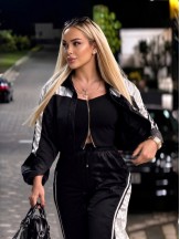 SİYAH İpek Saten spor Takım SİYAH İpek Saten spor Takım