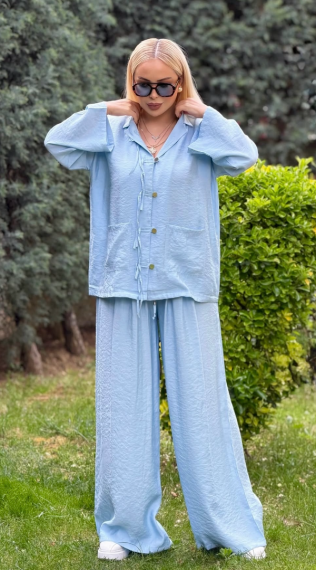 Zara Tensel Takım Bebe Mavisi