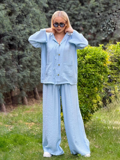 Zara Tensel Takım Bebe Mavisi