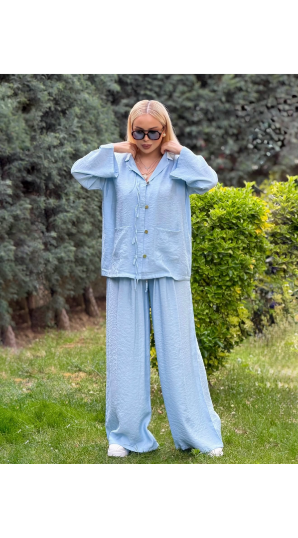 Zara Tensel Takım Bebe Mavisi