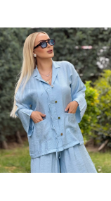 Zara Tensel Takım Bebe Mavisi