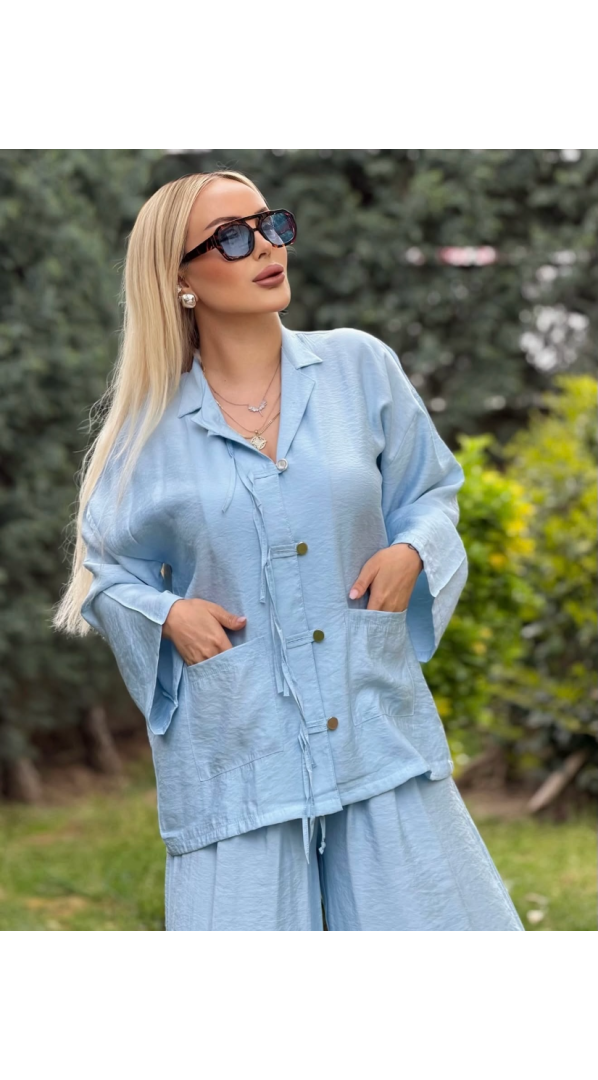 Zara Tensel Takım Bebe Mavisi