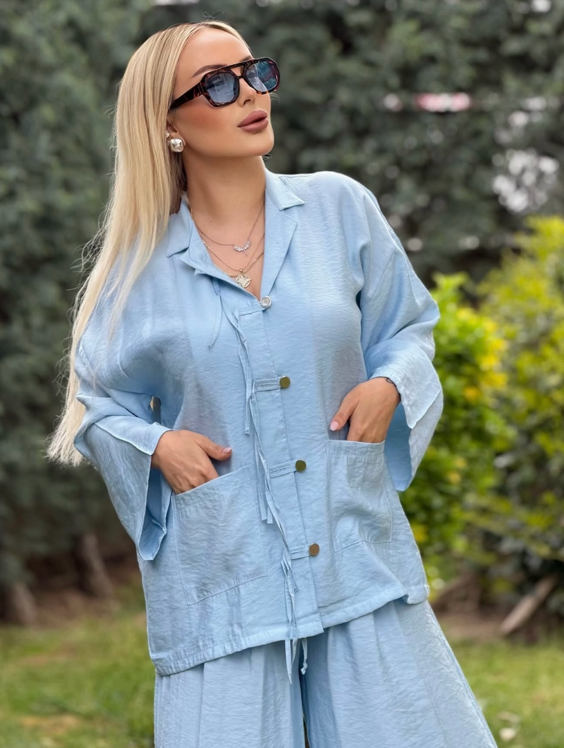 Zara Tensel Takım Bebe Mavisi