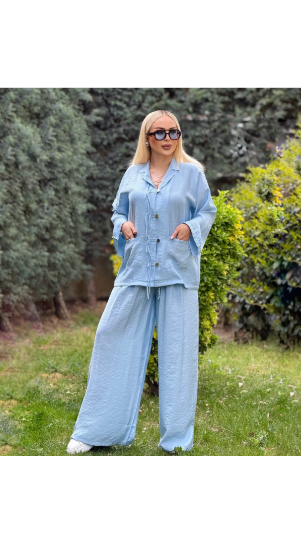 Zara Tensel Takım Bebe Mavisi