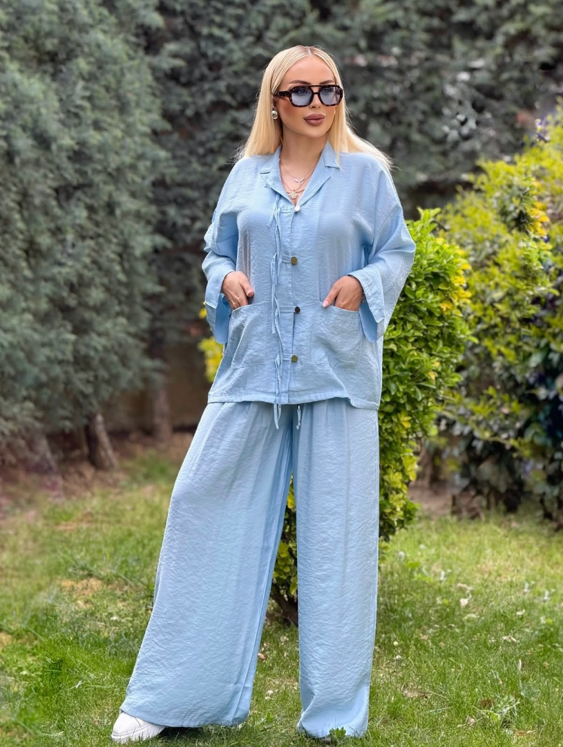 Zara Tensel Takım Bebe Mavisi