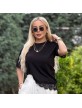 DANTELLI TİŞÖRT SIYAH