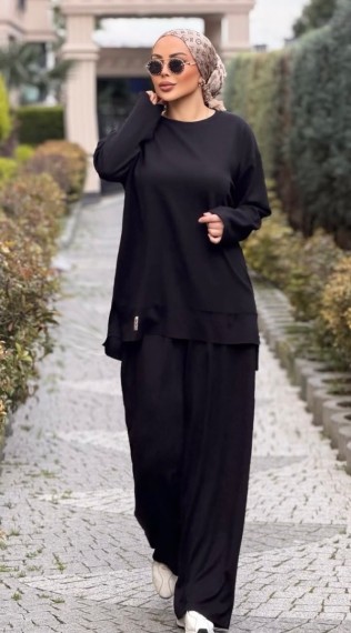 PLAZZO TAKIM OYSHO SİYAH