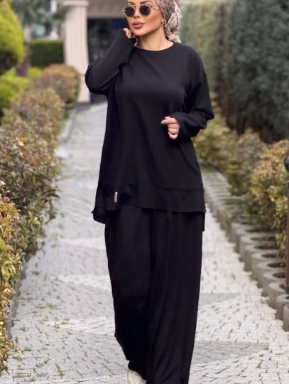 PLAZZO TAKIM OYSHO SİYAH