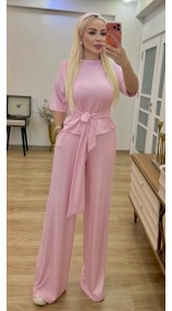 Bağlamalı modal takım pembe Bağlamalı modal takım pembe
