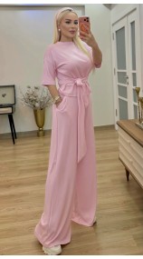 Bağlamalı modal takım pembe Bağlamalı modal takım pembe