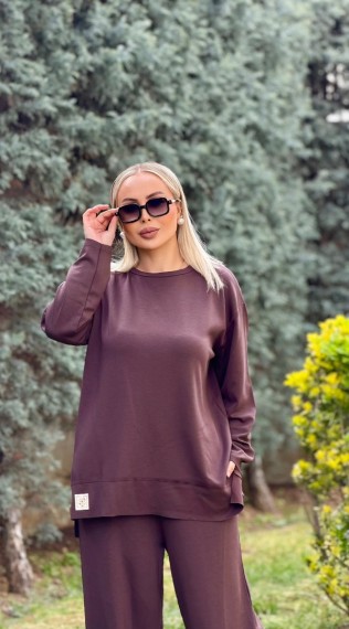 PLAZZO TAKIM OYSHO KAHVERENGİ